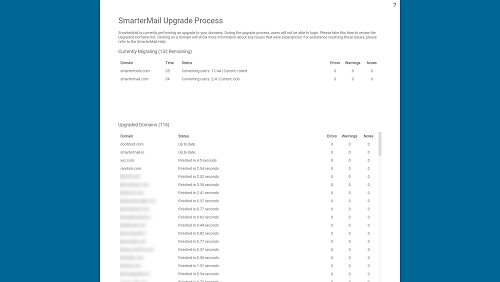 SmarterMail upgrade process