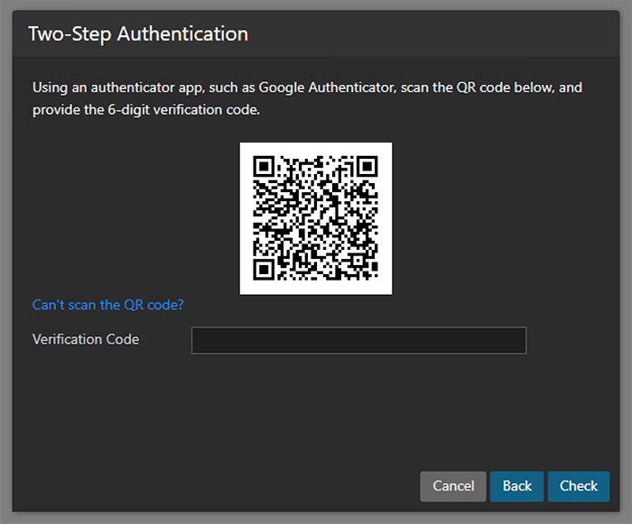 Two-Step Authentication