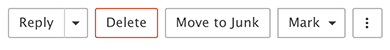 Email Actions Menu
