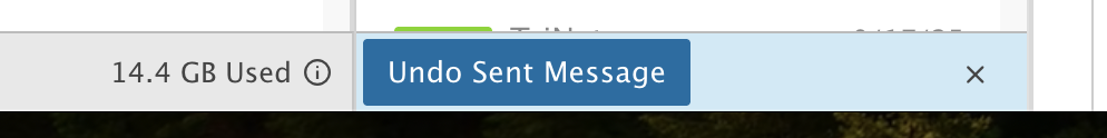 Undo Send Message button
