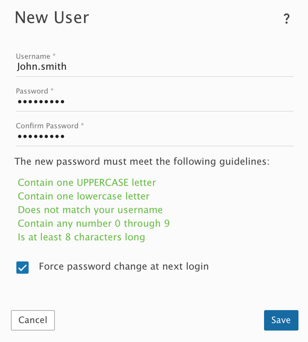 New User Modal