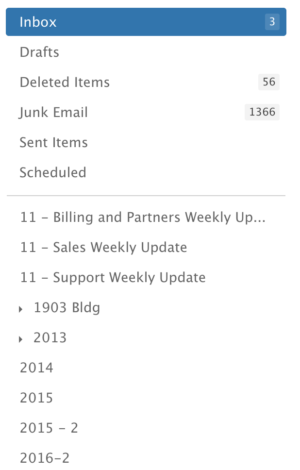 SmarterMail Navigation Pane