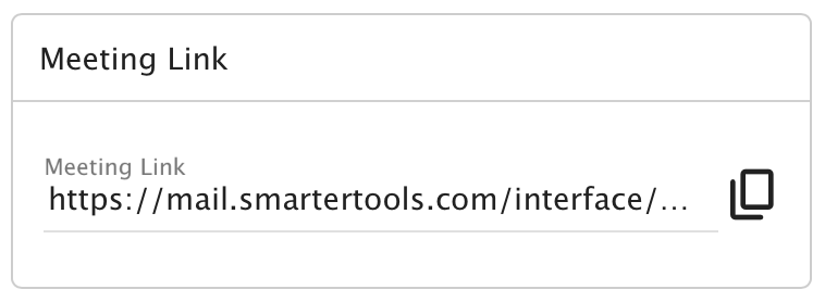 Online Meeting URL