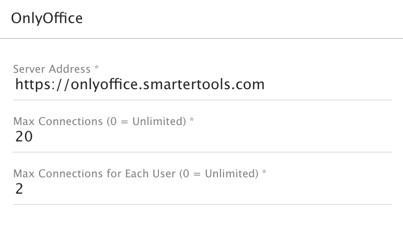 screen shot of configuring OpenOffice
