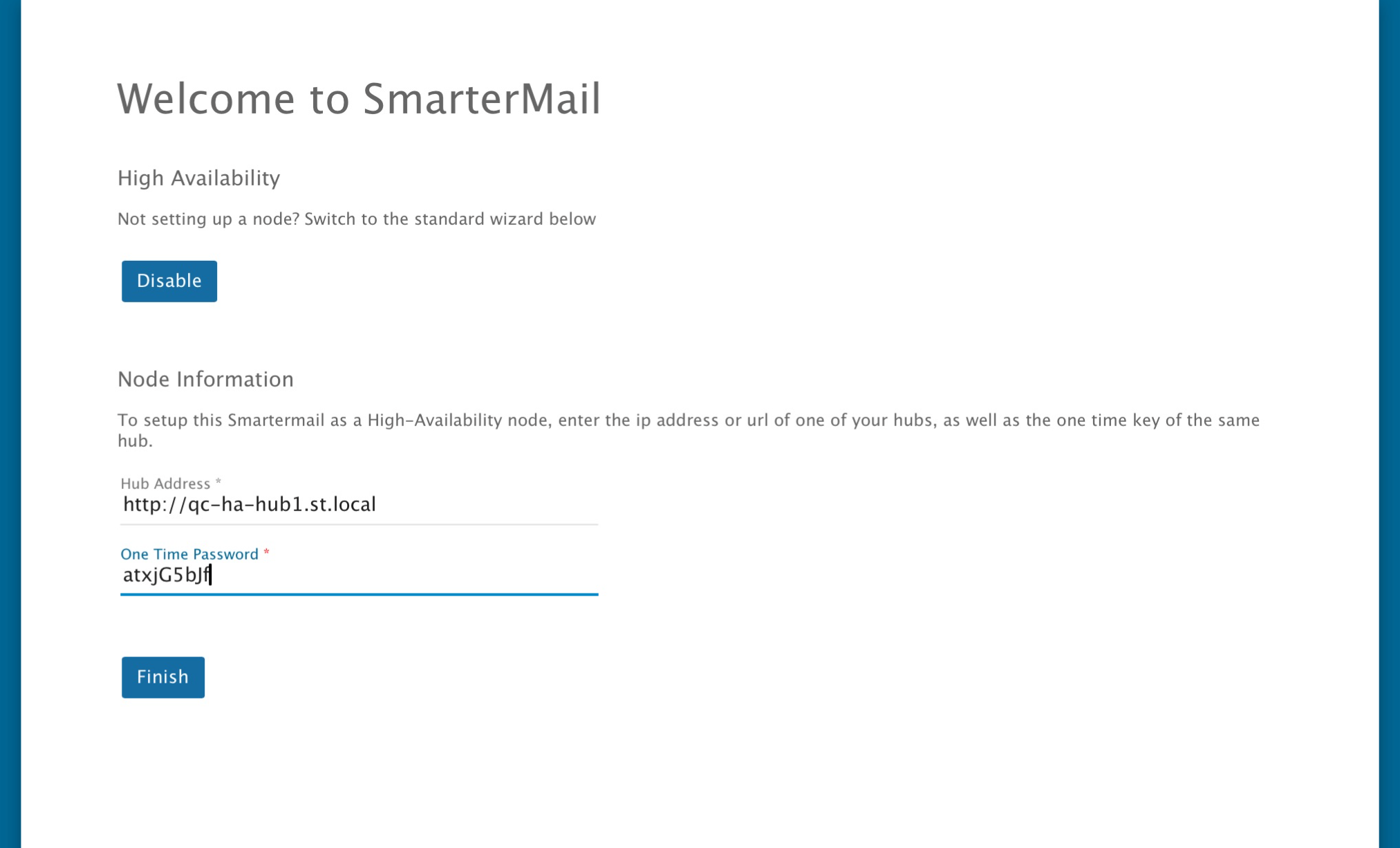SmarterMail HA Node Set Up